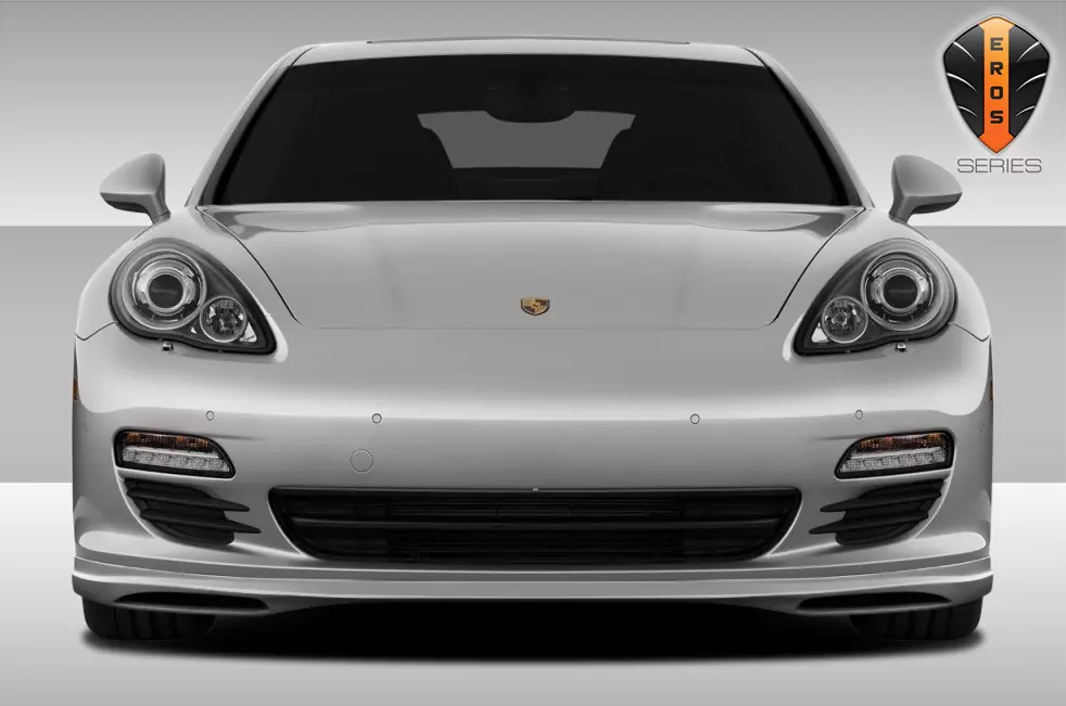 2010-2013 Porsche Panamera Eros Version 2 Front Lip Under Spoiler Air Dam 1 Piece - Image 1