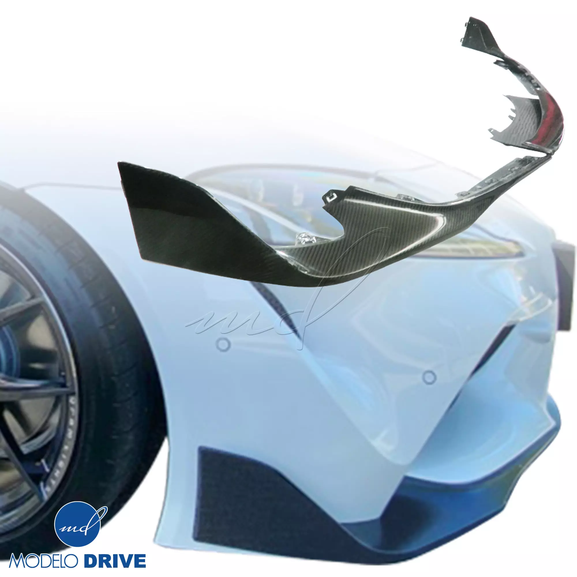 ModeloDrive Carbon Fiber OER Front Lip 3pc > Toyota Supra (A90 A91) 2019-2023 - Image 15