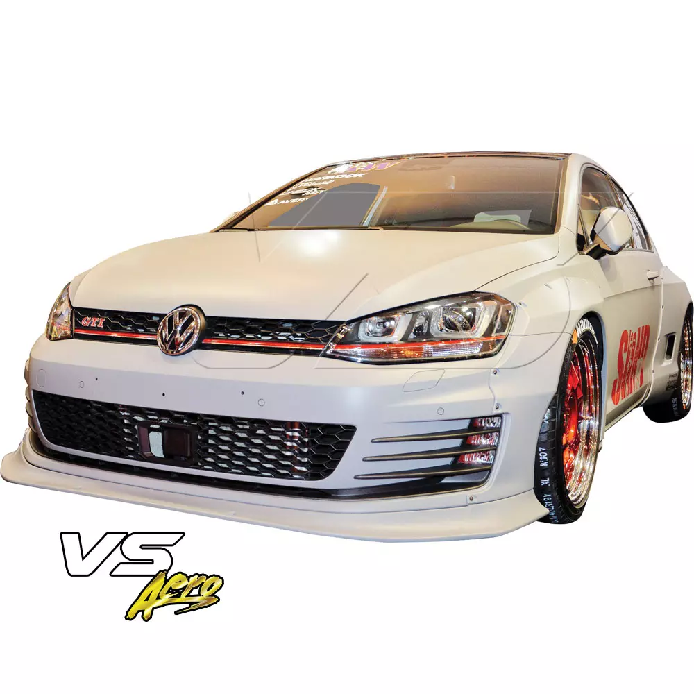 VSaero FRP TKYO Wide Body Kit w Wing 8pc > Volkswagen Golf MK7 2015-2018 - Image 3