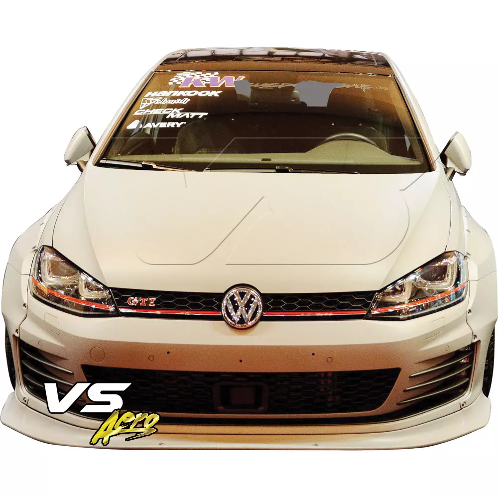 VSaero FRP TKYO Wide Body Kit w Wing 8pc > Volkswagen Golf MK7 2015-2018 - Image 5