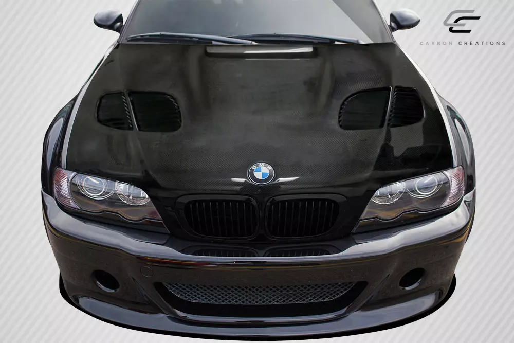 2000-2006 BMW 3 Series E46 2DR Carbon Creations GTR Hood 1 Piece - Image 2