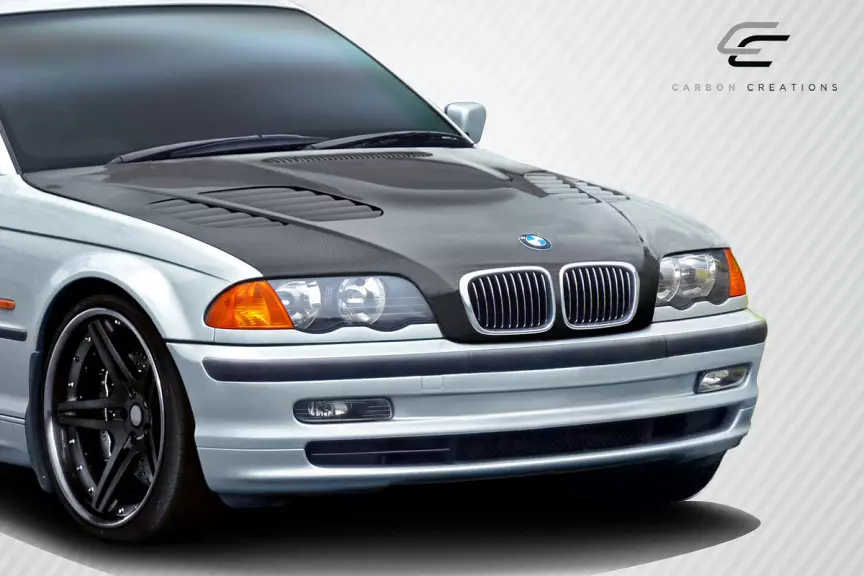 1999-2001 BMW 3 Series E46 4DR Carbon Creations DriTech GTR Hood 1 Piece - Image 2