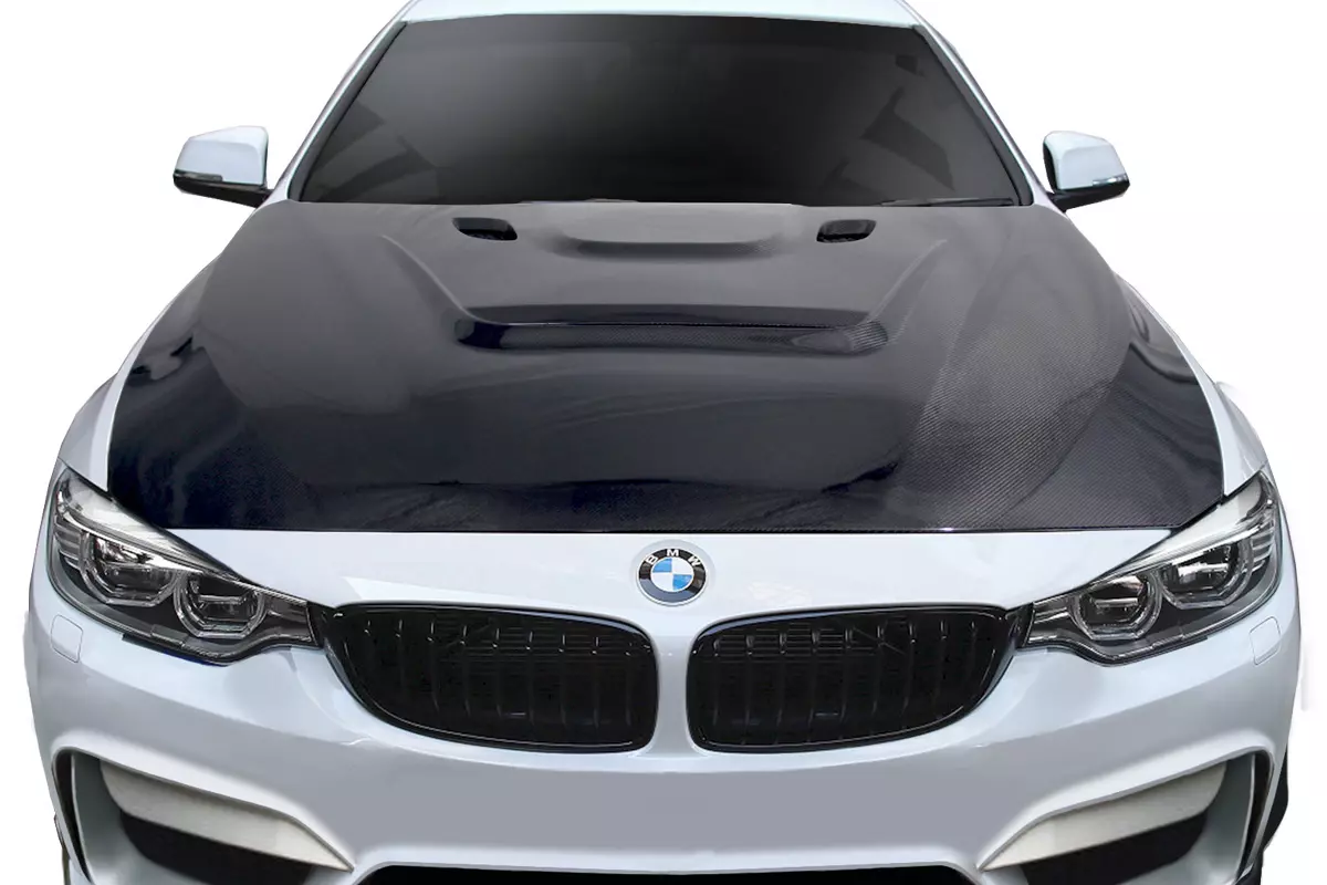 2012-2018 BMW 3 Series F30 / 2014-2020 4 Series F32 Carbon AF-1 Hood ( CFP ) 1 Piece - Image 1