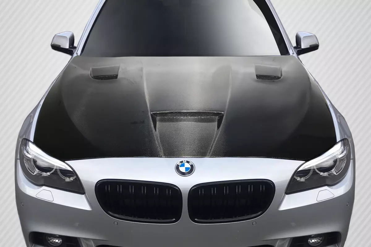 2011-2016 BMW 5 Series F10 4DR Carbon Creations DriTech Craze Hood 1 Piece - Image 1