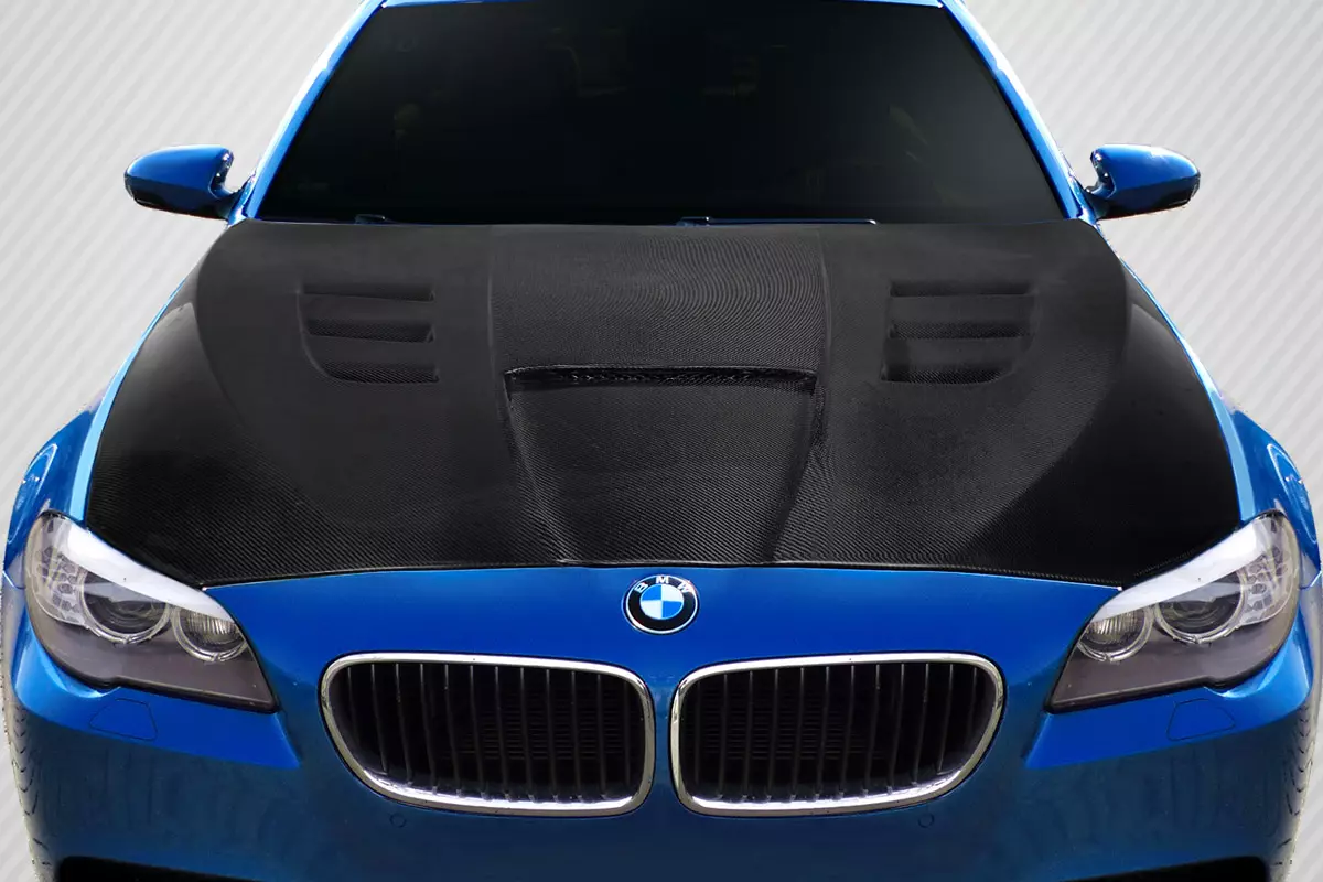 2011-2016 BMW 5 Series F10 4DR Carbon Creations Power Dynamics Hood 1 Piece - Image 1