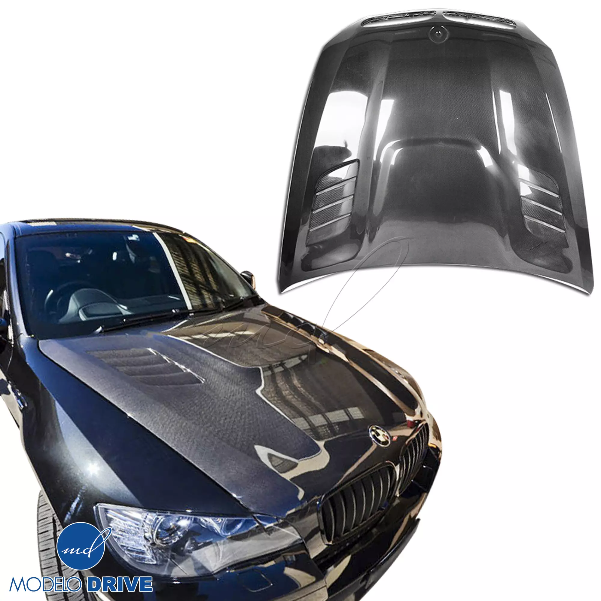 ModeloDrive Carbon Fiber VORT Hood > BMW X5 E70 2007-2013 - Image 9