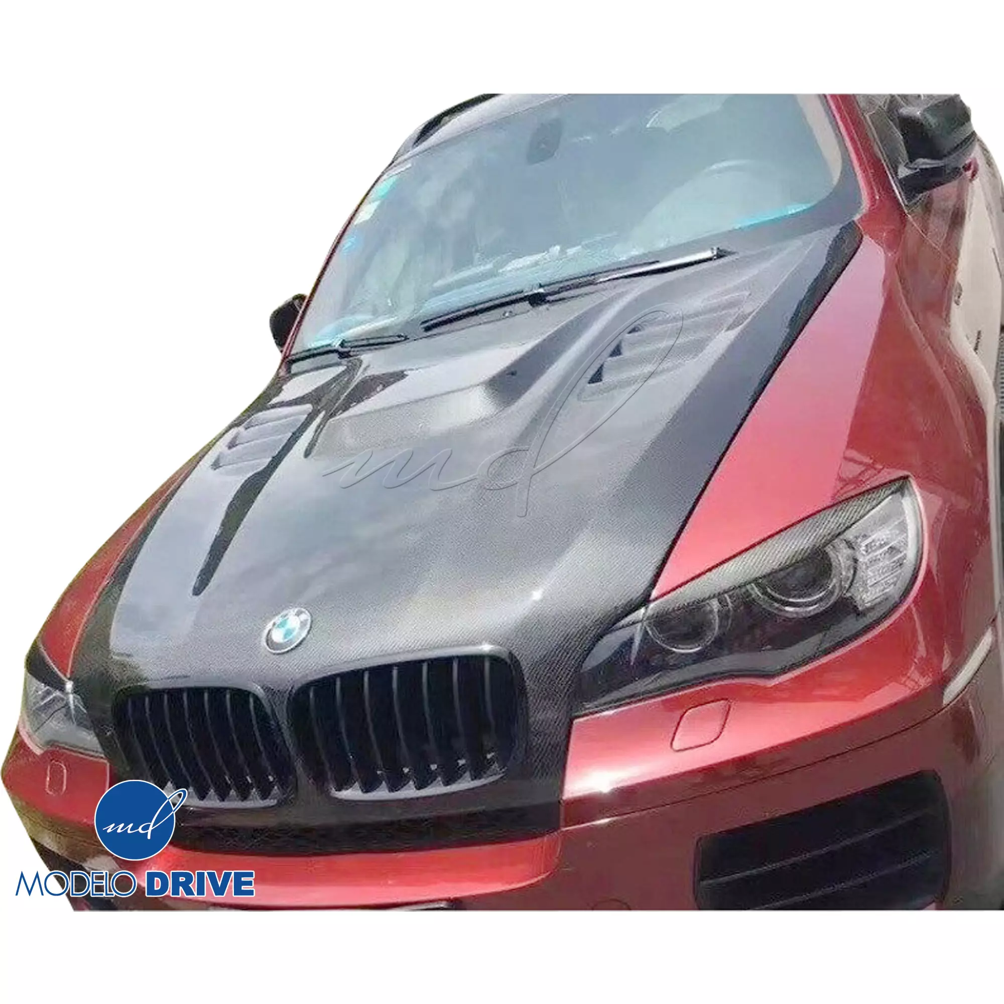 ModeloDrive Carbon Fiber VORT Hood > BMW X6 E71 2008-2014 - Image 1