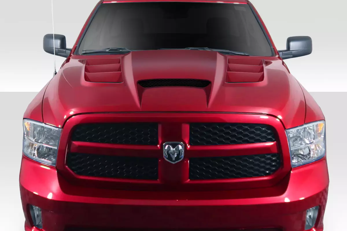 2009-2018 Dodge Ram 1500 Duraflex Viper Look Hood 1 Piece - Image 1