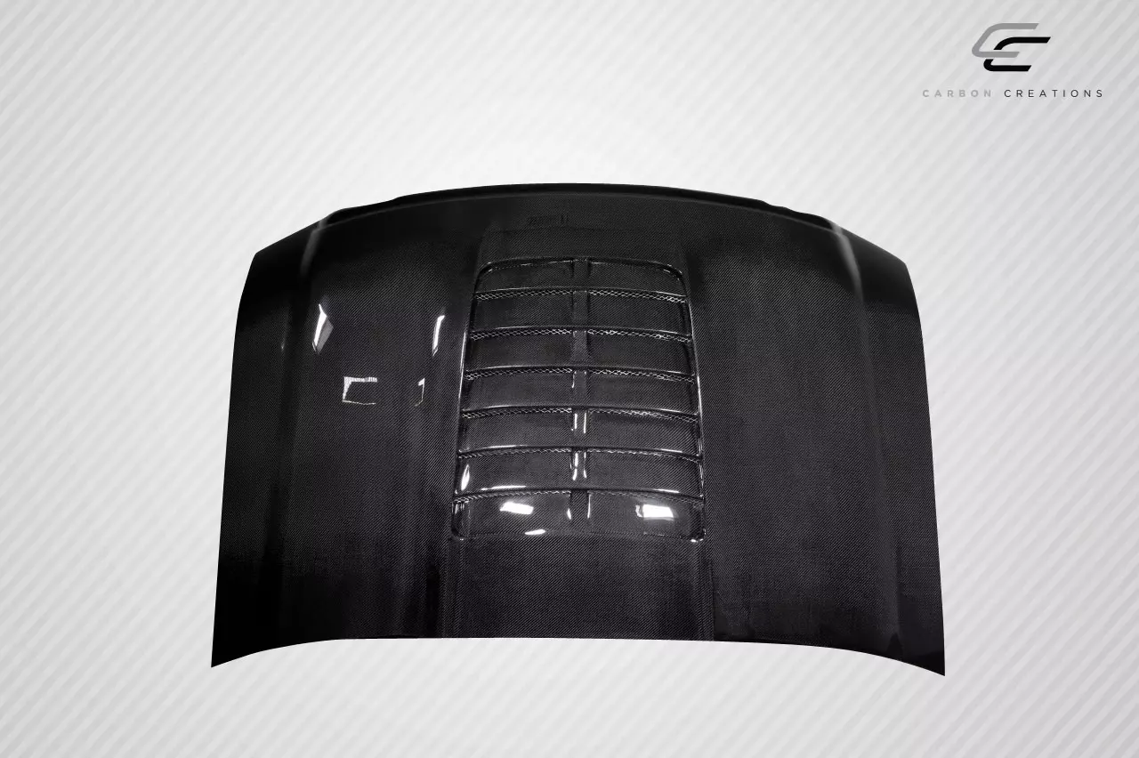 2008-2010 Ford Super Duty F250 F350 F450 Carbon Creations GT500 V2 Hood 1 Piece - Image 5