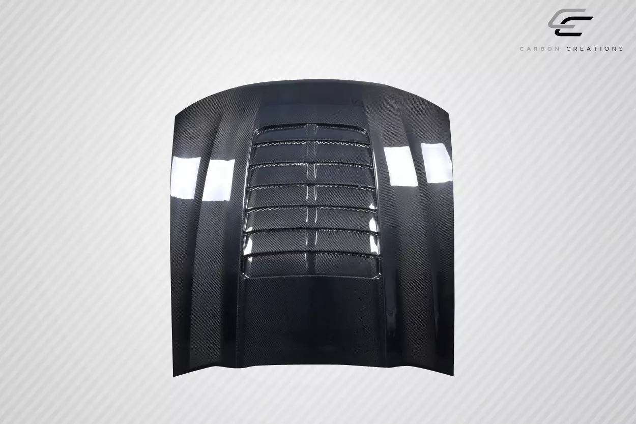 1999-2004 Ford Mustang Carbon Creations GT500 V2 Hood 1 Piece - Image 7