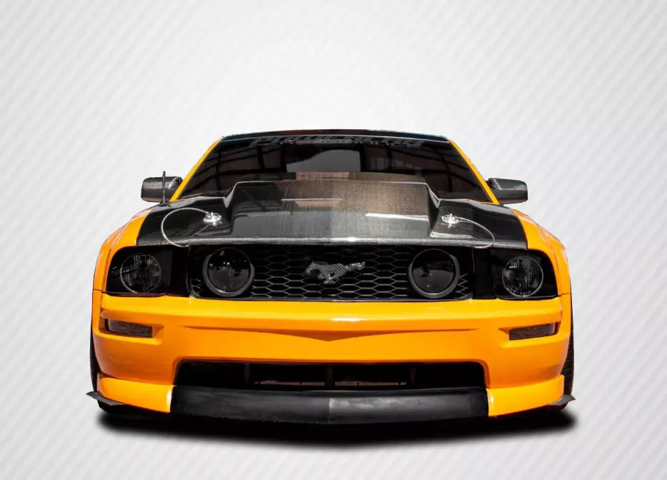2005-2009 Ford Mustang Carbon Creations 2.5 Inch Cowl Hood 1 Piece - Image 1