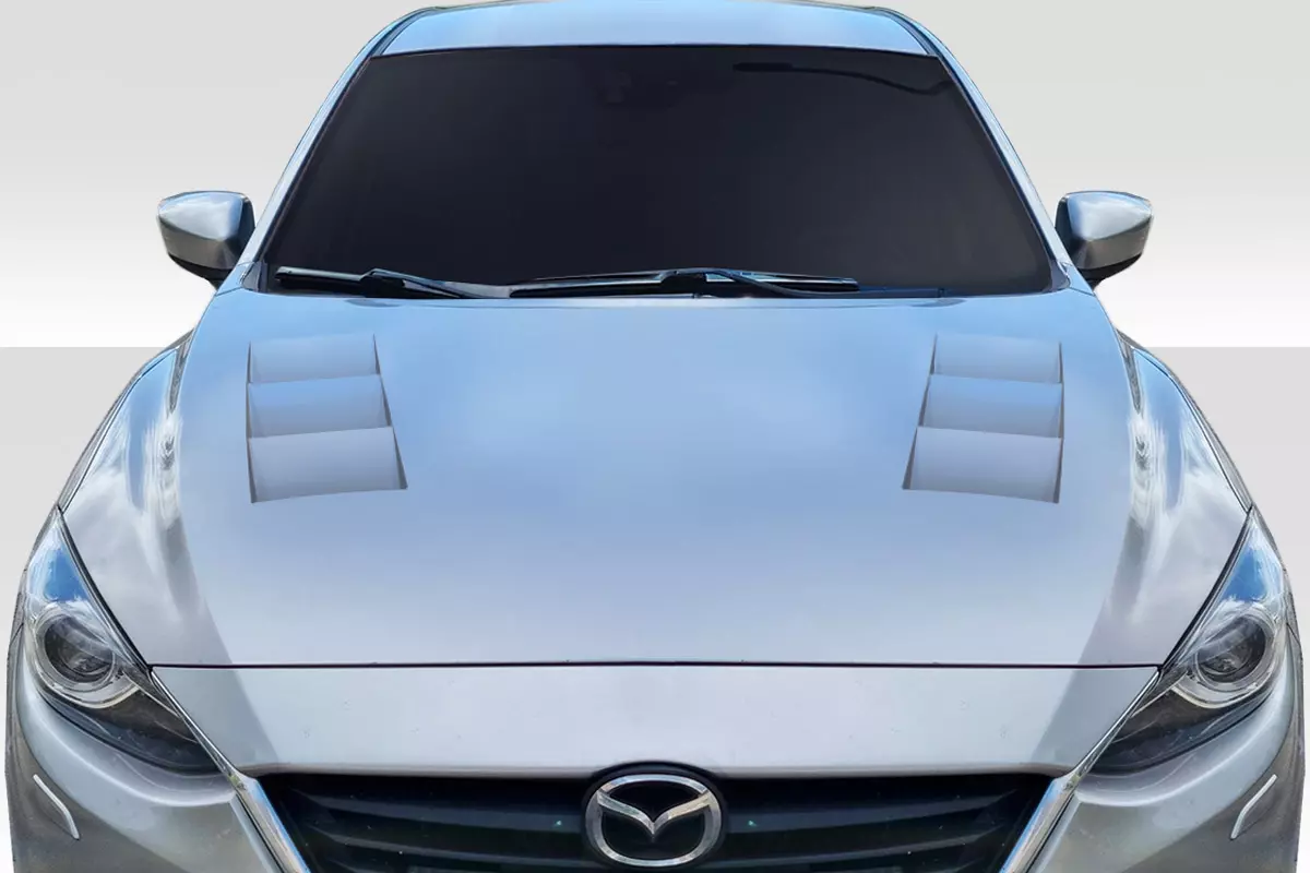 2014-2018 Mazda 3 Duraflex Velocity Hood 1 Piece - Image 1