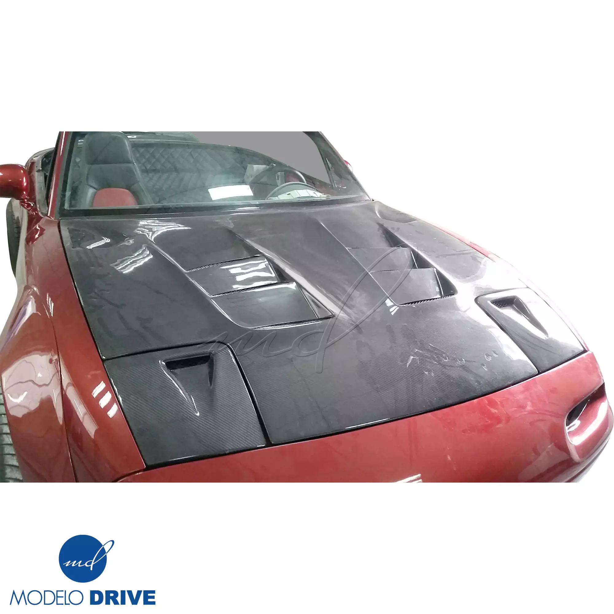 ModeloDrive Carbon Fiber RAME A9 Hood > Mazda Miata (NA) 1990-1996 - Image 4