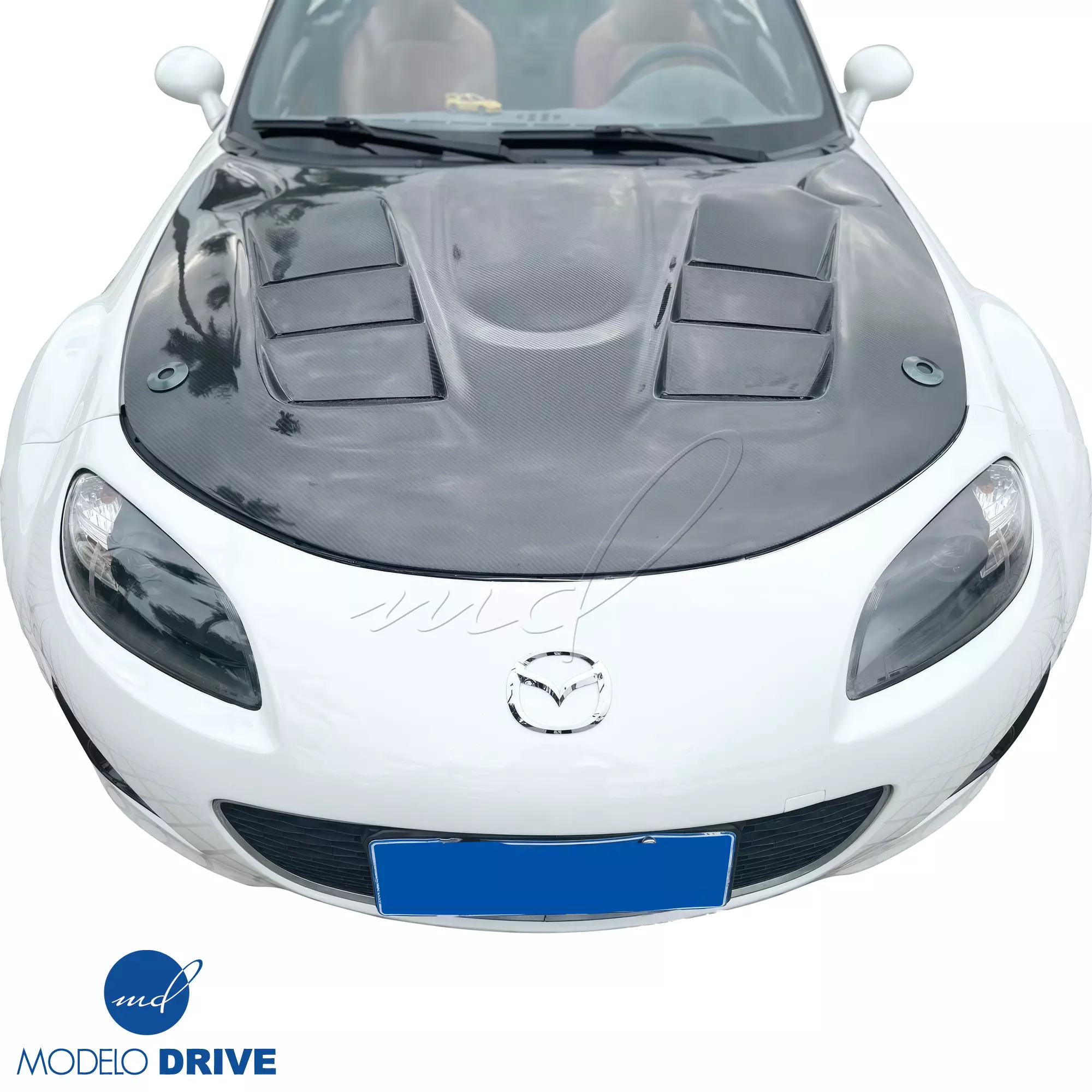 ModeloDrive Carbon Fiber RAME A9 Hood > Mazda Miata (NC) 2006-2015 - Image 2