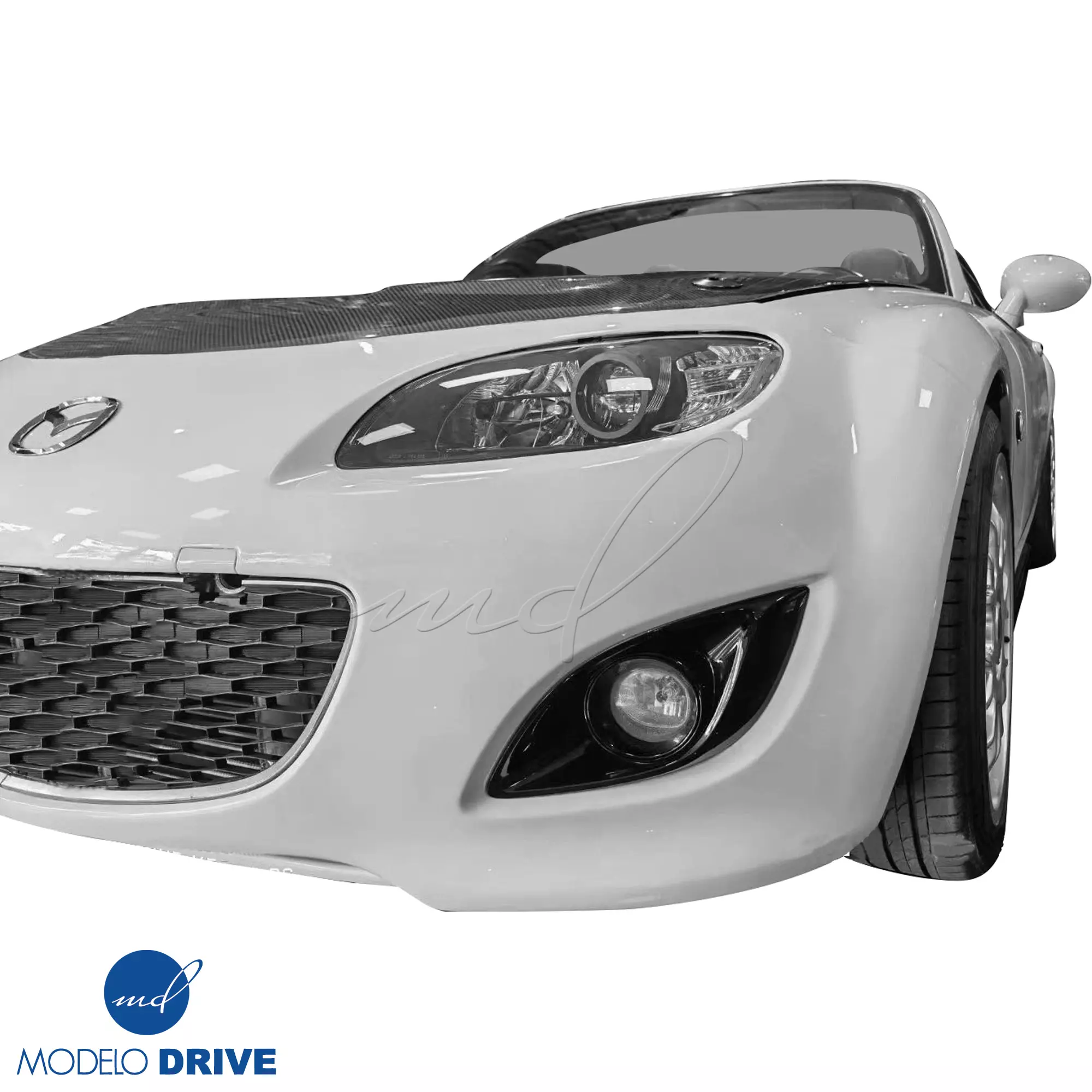 ModeloDrive Carbon Fiber RAME A9 Hood > Mazda Miata (NC) 2006-2015 - Image 4