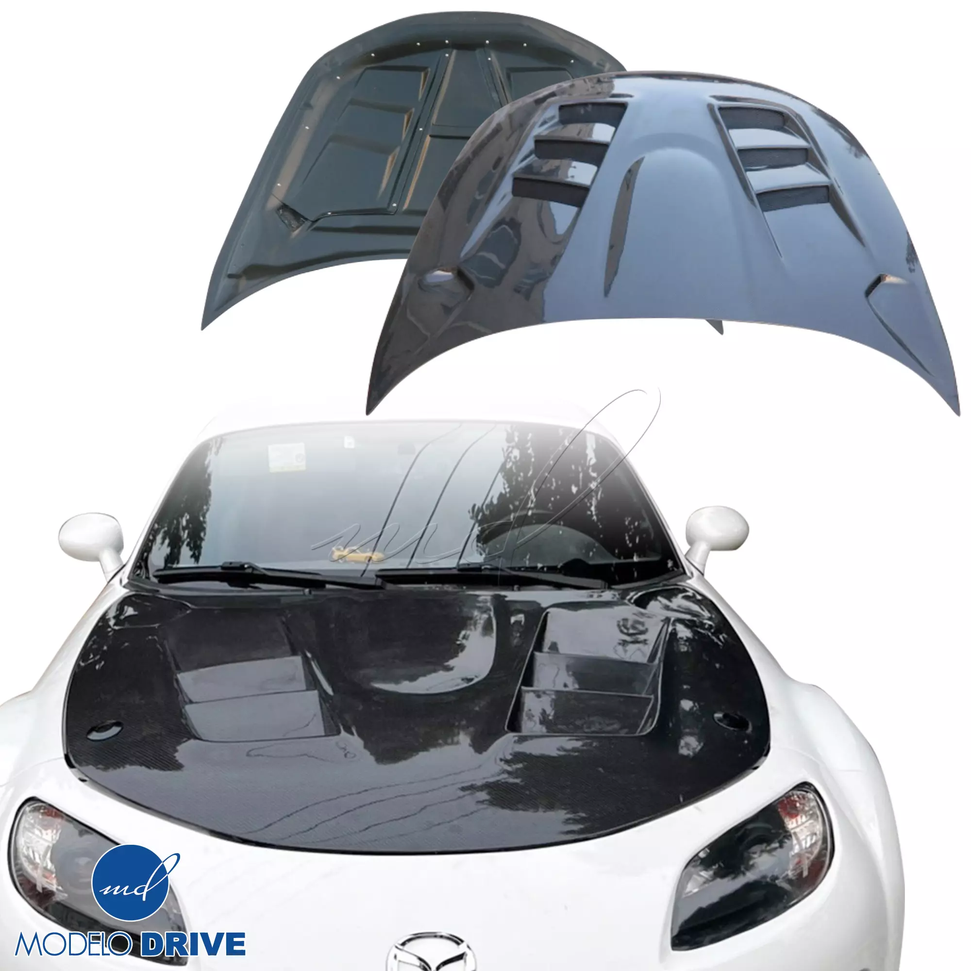 ModeloDrive Carbon Fiber RAME A9 Hood > Mazda Miata (NC) 2006-2015 - Image 27