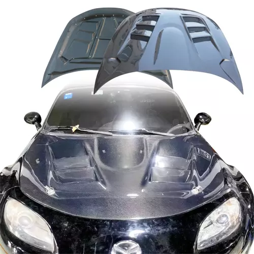 ModeloDrive Carbon Fiber RAME A9 Hood > Mazda Miata (NC) 2006-2015 - Image 15