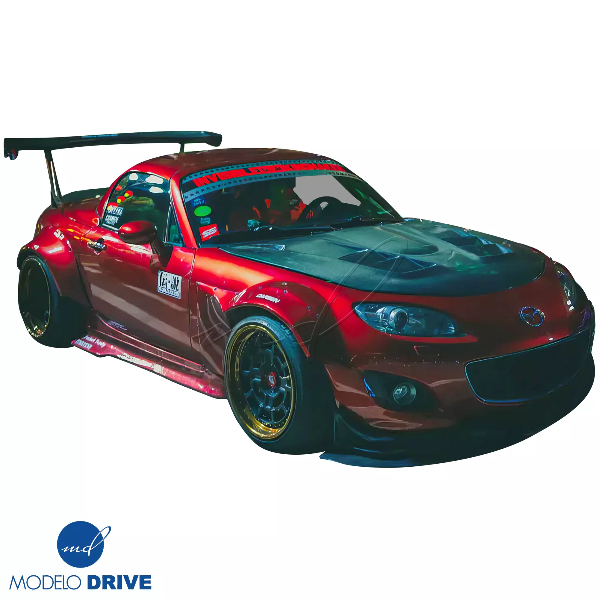 ModeloDrive Carbon Fiber RAME A9 Hood > Mazda Miata (NC) 2006-2015 - Image 22