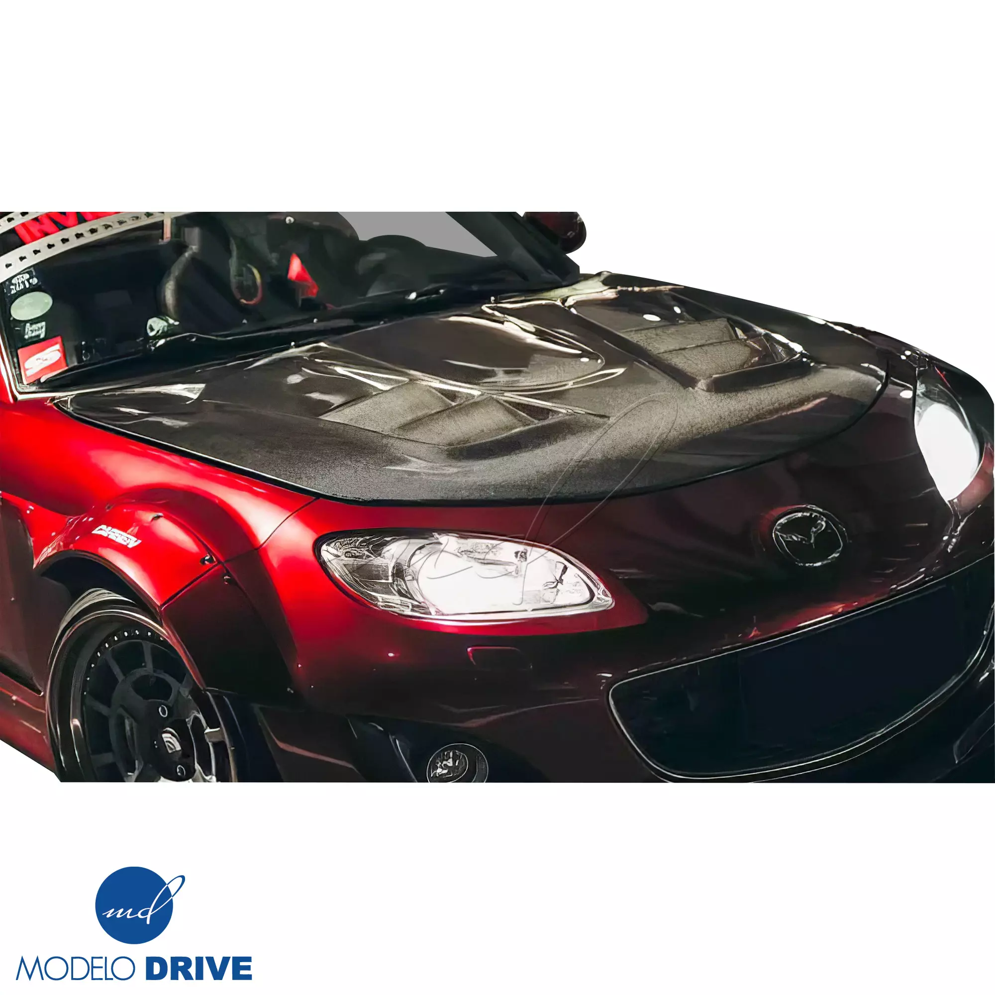 ModeloDrive Carbon Fiber RAME A9 Hood > Mazda Miata (NC) 2006-2015 - Image 23