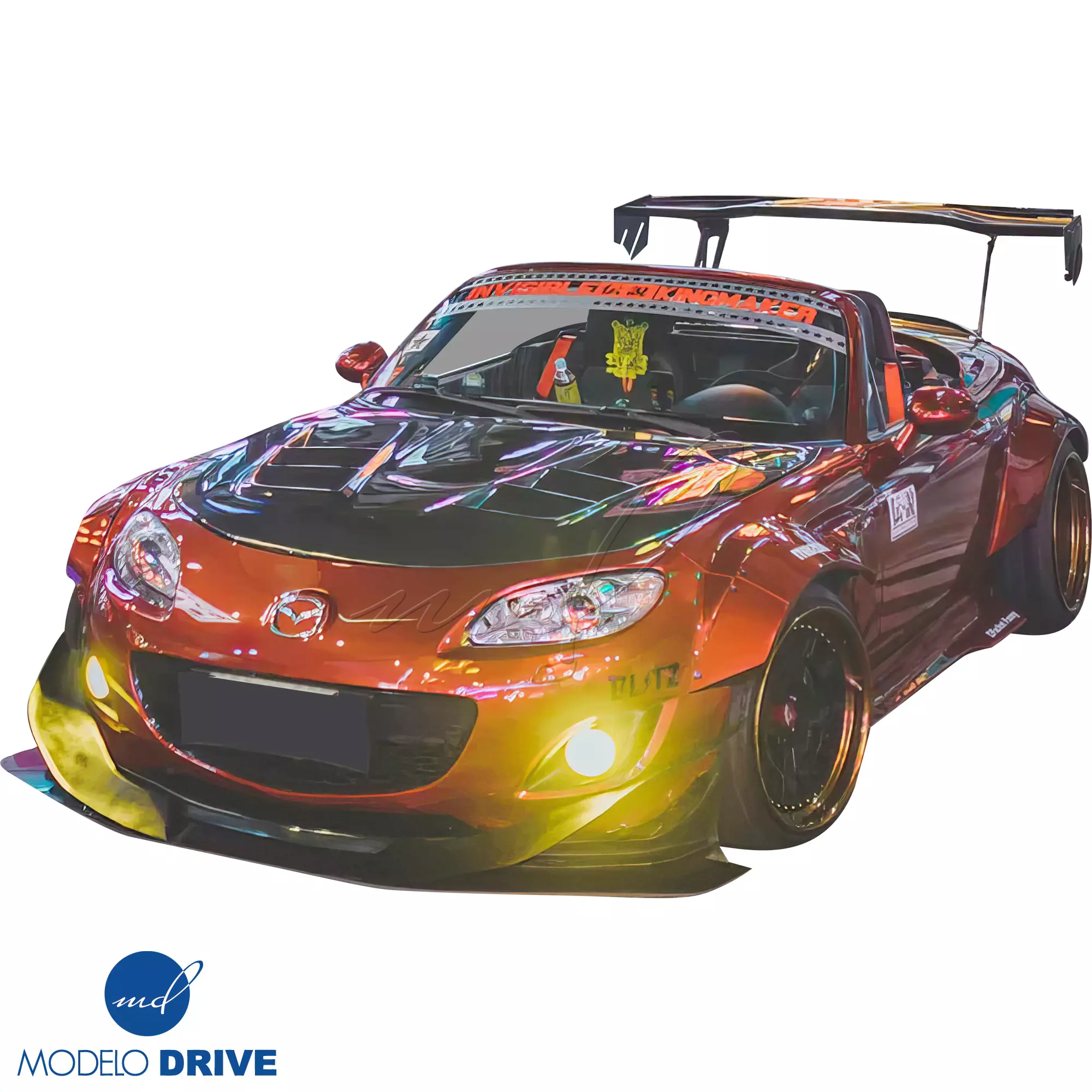 ModeloDrive Carbon Fiber RAME A9 Hood > Mazda Miata (NC) 2006-2015 - Image 24
