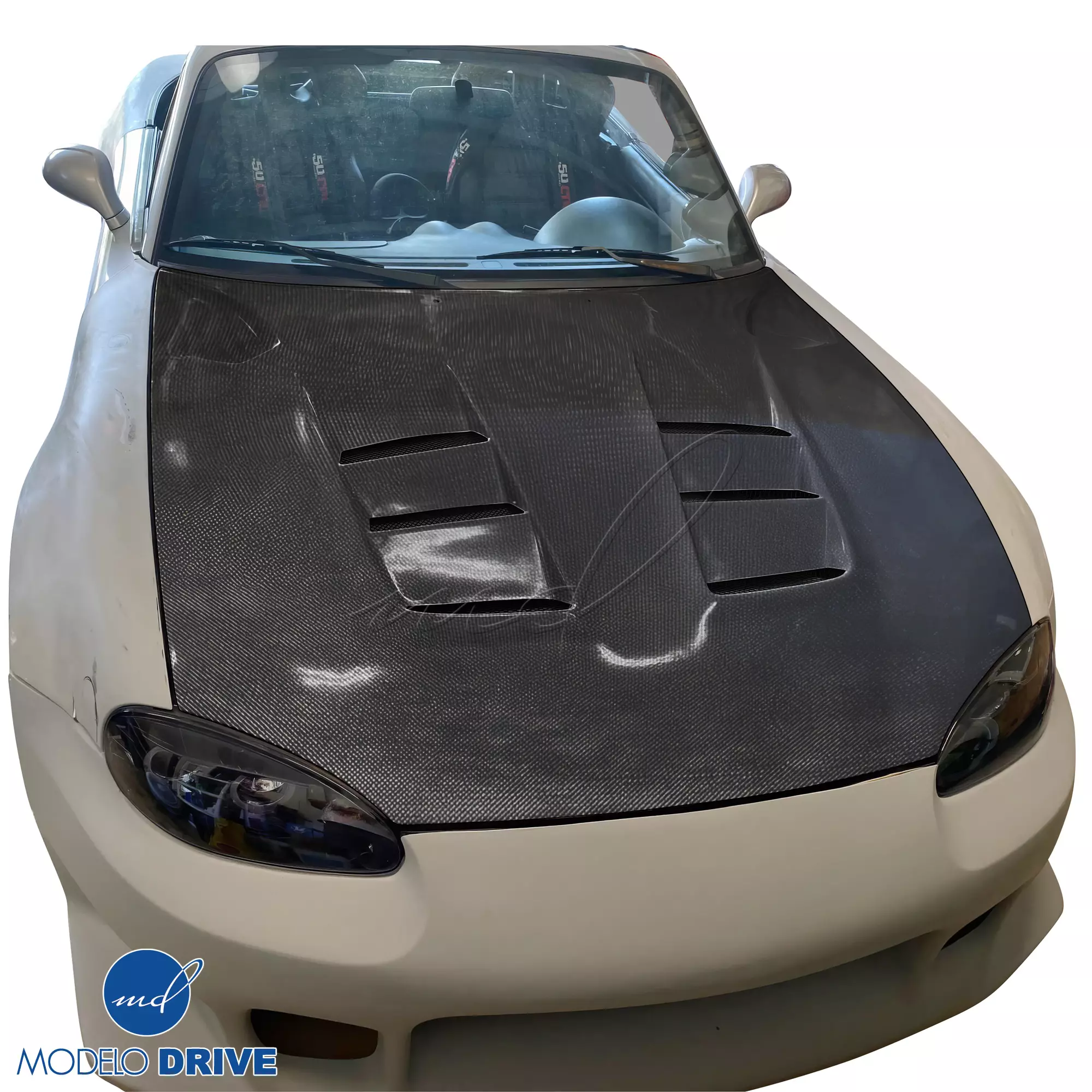 ModeloDrive Carbon Fiber RAME A9 Hood > Mazda Miata (NB) 1998-2005 - Image 12