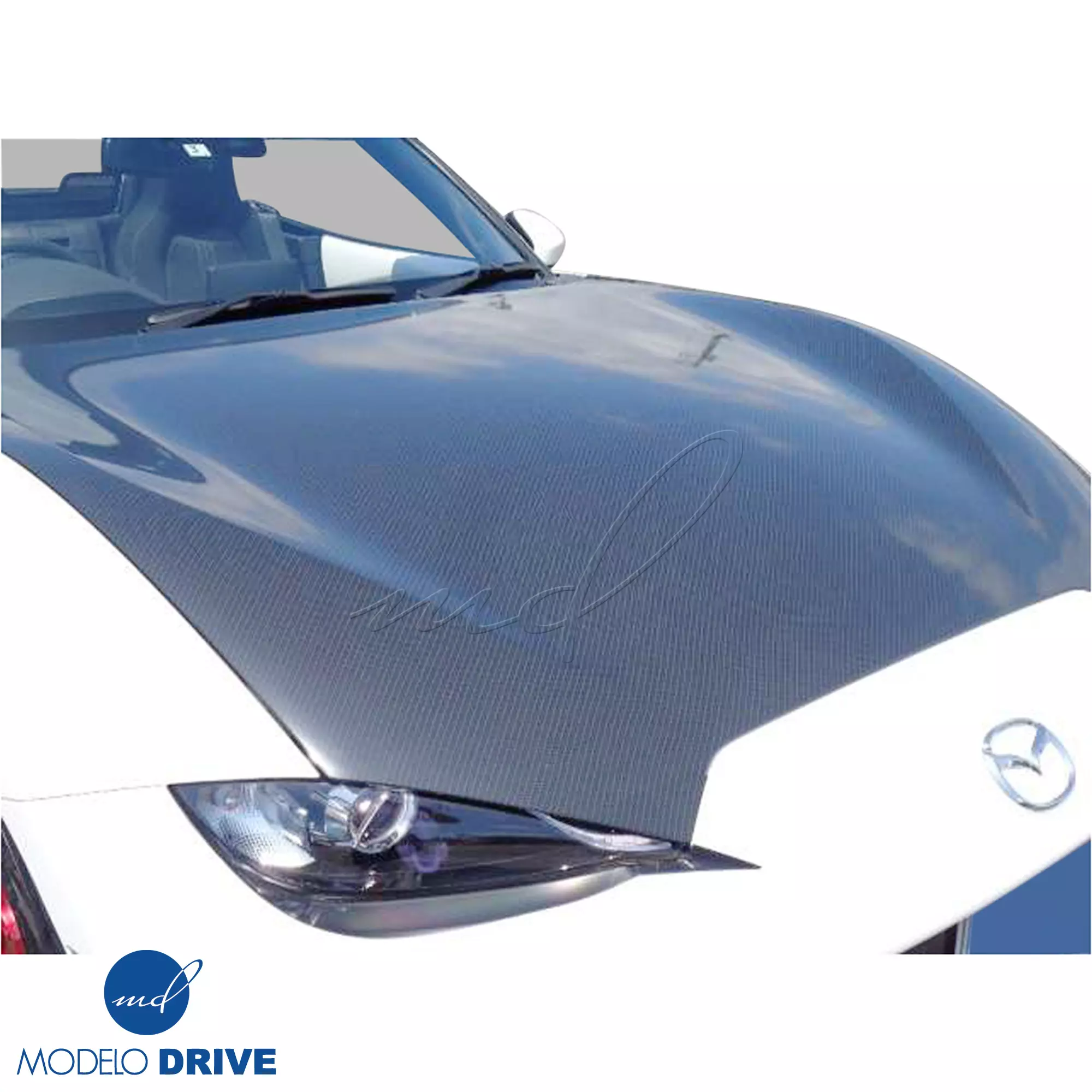 ModeloDrive Carbon Fiber OER Hood > Mazda Miata (ND) 2016-2021 - Image 1