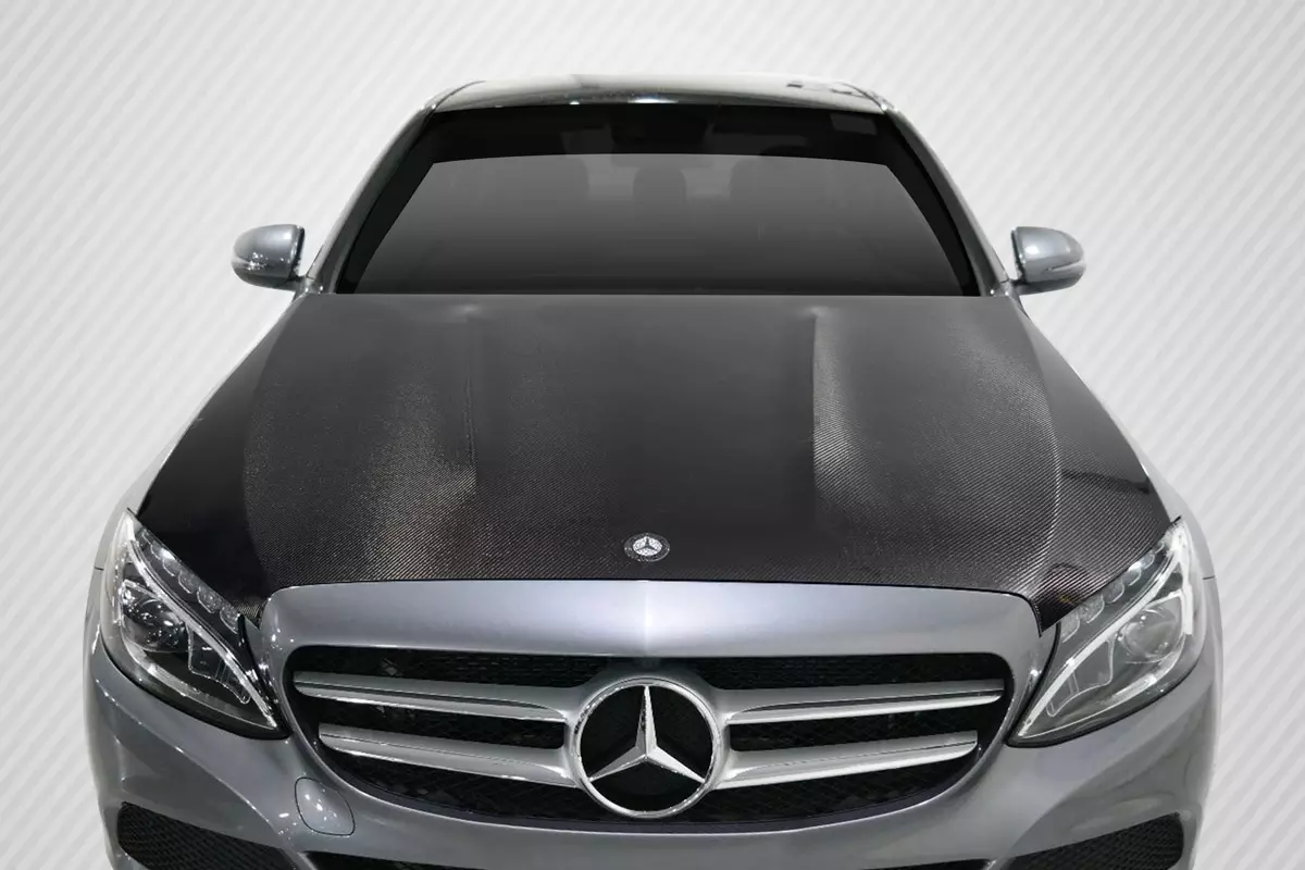 2015-2021 Mercedes C Class W205 Carbon Creations DriTech C63 Look Hood 1 Piece - Image 1