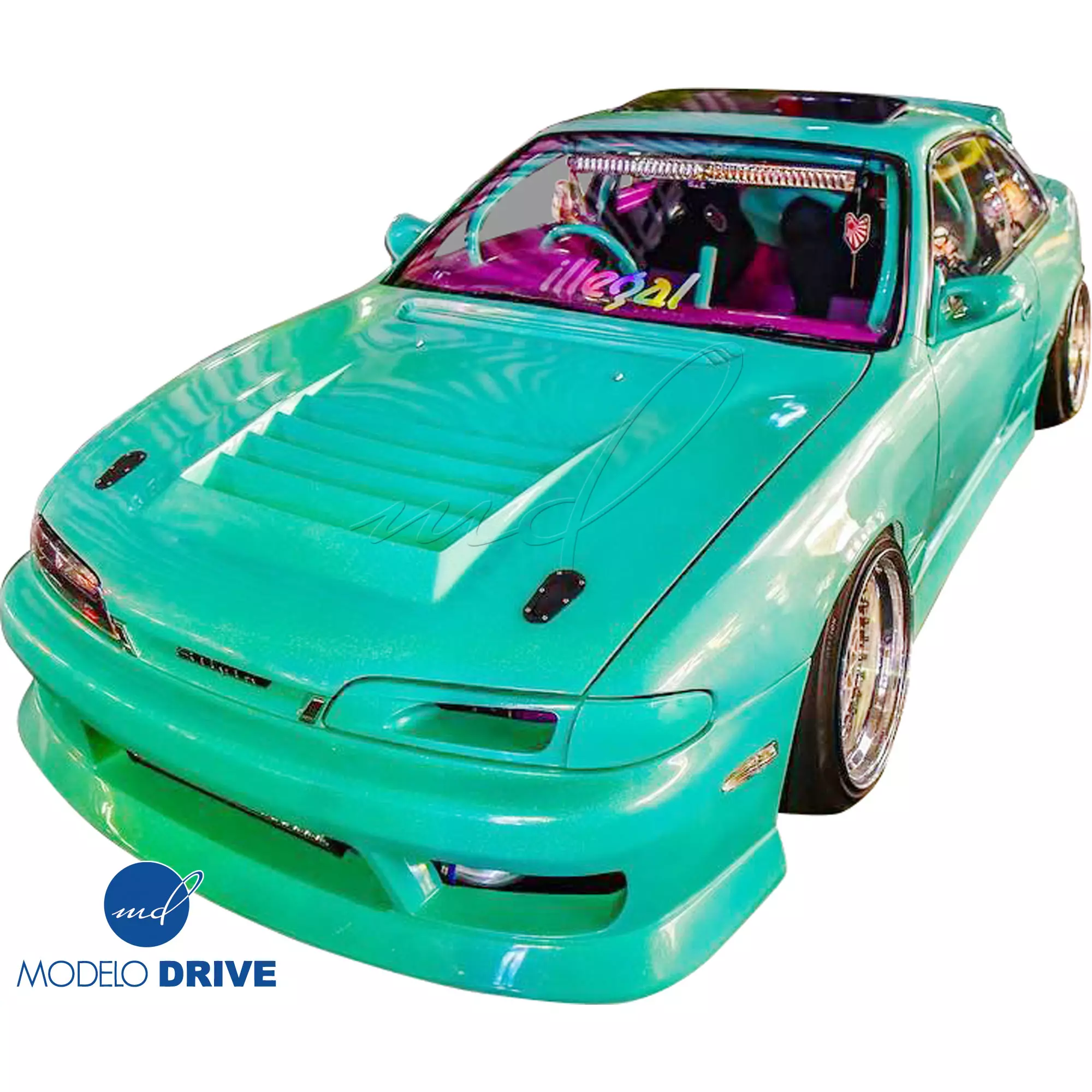 ModeloDrive FRP DMA D1 Hood > Nissan 240SX S14 (Zenki) 1995-1996 - Image 1