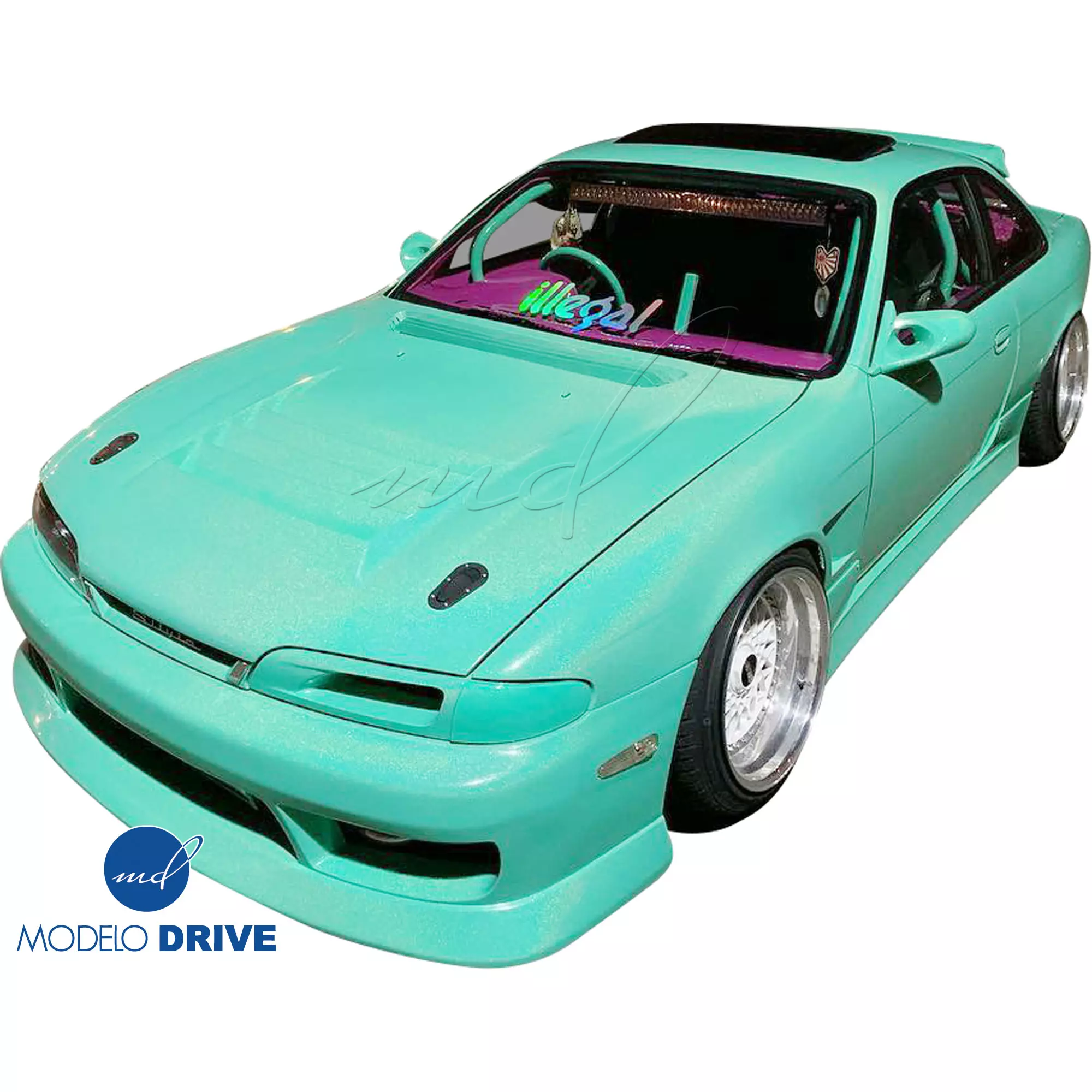 ModeloDrive FRP DMA D1 Hood > Nissan 240SX S14 (Zenki) 1995-1996 - Image 2