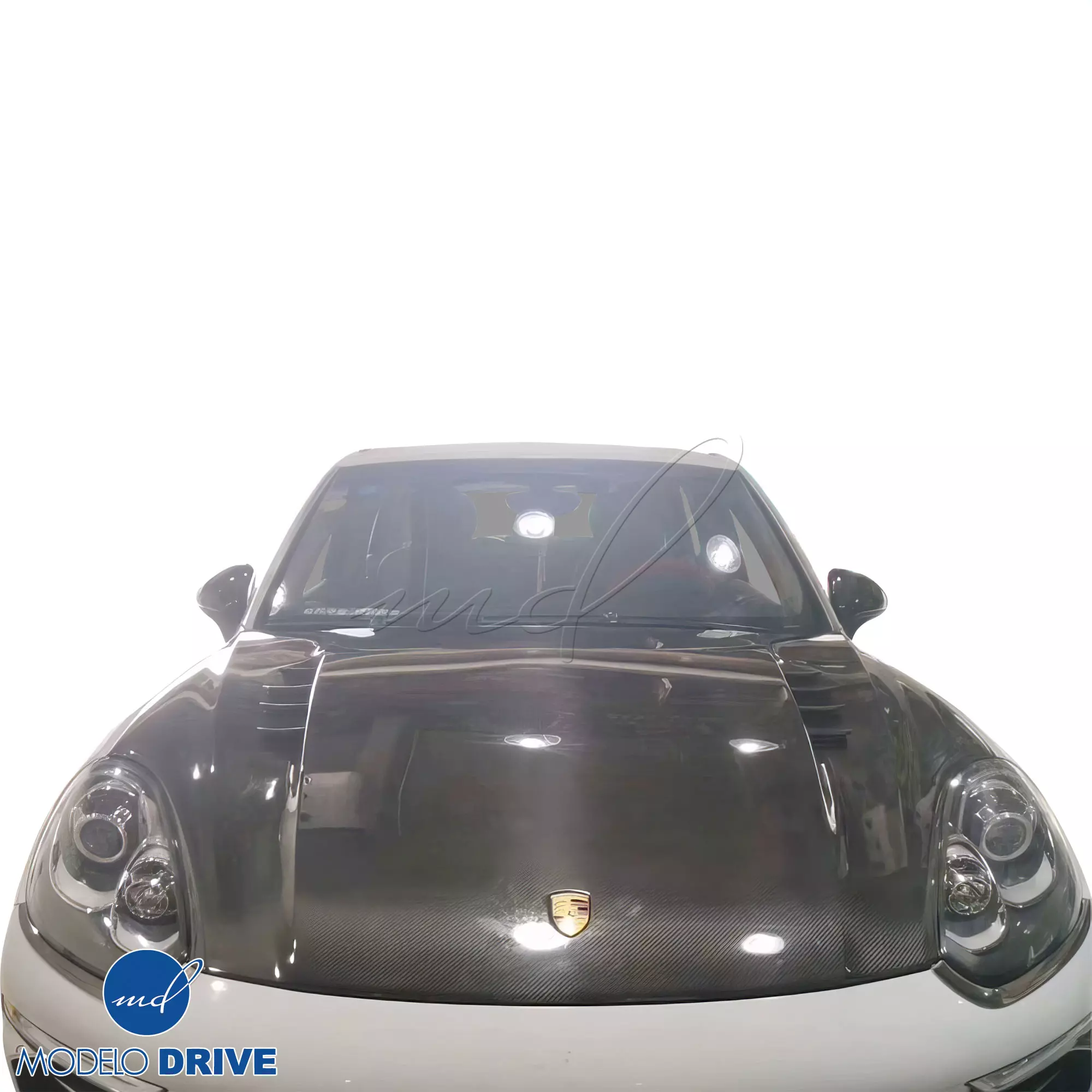 ModeloDrive Carbon Fiber MASO Hood > Porsche Cayenne (958) 2015-2018 - Image 17