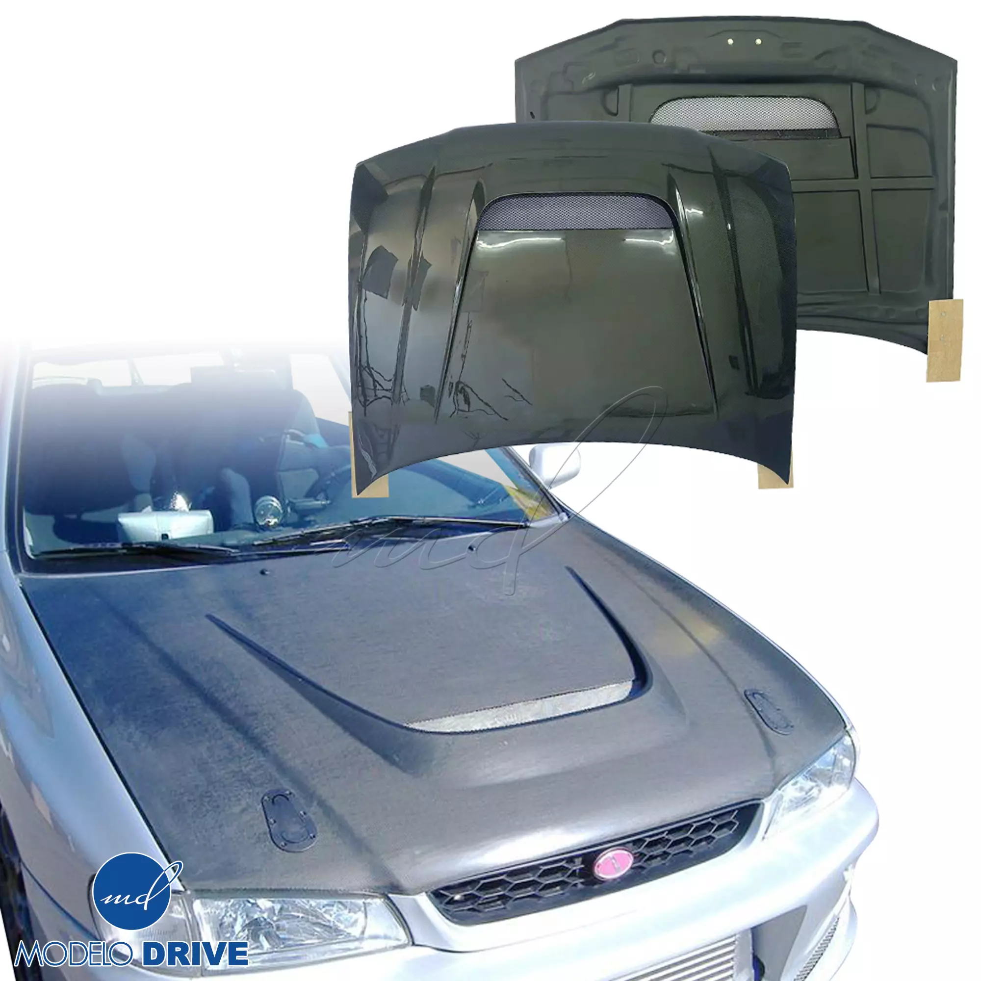 ModeloDrive Carbon Fiber GKAT Hood > Subaru Impreza (GC8) 1993-2001 > 2/4/5dr - Image 13