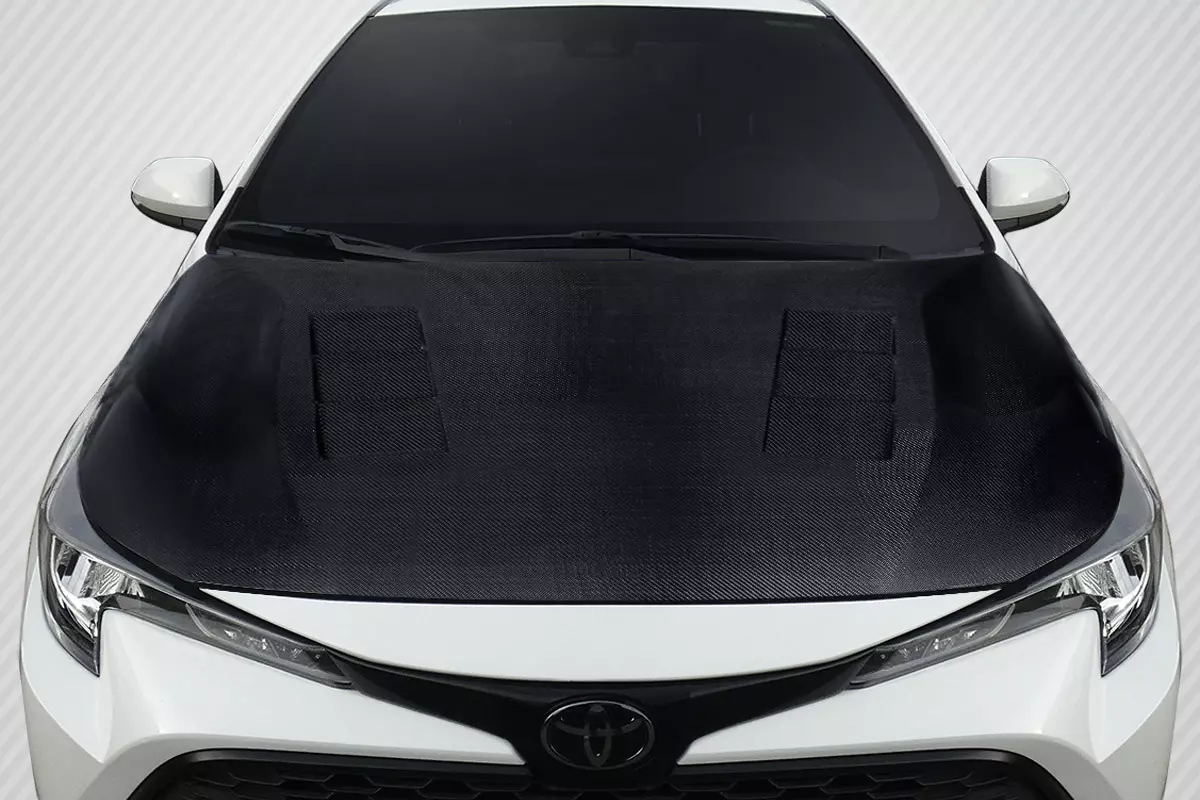 2019-2023 Toyota Corolla Hatchback / 2020-2022 Corolla Sedan Carbon Creations Velocity Hood 1 Piece - Image 5