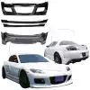 KBD Urethane MS Style 4pc Full Body Kit > Mazda RX8 2004-2008 - Image 1