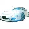 KBD Urethane GT 3 Look Style 2pc Front Bumper & Lip > Porsche 997 2005-2009 - Image 4