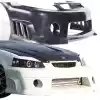 KBD Urethane Fields Style 1pc Front Bumper > Honda Civic 1996-2000 - Image 1