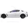 KBD Urethane MS Style 2pc Side Skirts > Mazda RX8 2004-2008 - Image 2