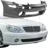 KBD Urethane LRS Style 1pc Front Bumper > Mercedes S Class 2000-2002 - Image 1