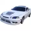 KBD Urethane Aero Craft Style 1pc Front Bumper w Crossbars > Lexus SC 1992-2000 - Image 9