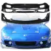 KBD Urethane 99 Spec 2pc Front Bumper & AutoX Front Lip > Mazda RX7 1993-1997 - Image 1