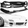 KBD Urethane 99 Spec 2pc Front Bumper & JDM Front Lip > Mazda RX7 1993-1997 - Image 1