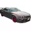 ModeloDrive FRP GTR Style Wide Body 50mm Fenders (rear) 3pc > Nissan Skyline R34 GTT 1999-2004 > 2dr Coupe - Image 22