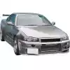 ModeloDrive FRP GTR Style Wide Body 50mm Fenders (rear) 3pc > Nissan Skyline R34 GTT 1999-2004 > 2dr Coupe - Image 24