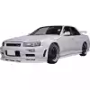 ModeloDrive FRP DLUC Wide Body Fenders (front) 2pc > Nissan Skyline R34 GTR 1999-2004 - Image 29