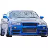 ModeloDrive FRP DLUC Wide Body Fenders (front) 2pc > Nissan Skyline R34 GTR 1999-2004 - Image 12