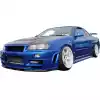 ModeloDrive FRP DLUC Wide Body Fenders (front) 2pc > Nissan Skyline R34 GTR 1999-2004 - Image 15