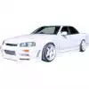 ModeloDrive FRP URA Wide Body Fenders (rear) 4pc > Nissan Skyline R34 GTT 1999-2004 > 4dr Sedan - Image 12