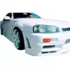 ModeloDrive FRP URA Wide Body Fenders (rear) 4pc > Nissan Skyline R34 GTT 1999-2004 > 4dr Sedan - Image 16