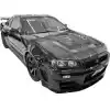 ModeloDrive Carbon Fiber NISM N1 Hood > Nissan Skyline R34 GTR 1999-2004 - Image 12