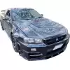 ModeloDrive Carbon Fiber NISM N1 Hood > Nissan Skyline R34 GTR 1999-2004 - Image 18