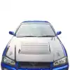 ModeloDrive Carbon Fiber NISM N1 Hood > Nissan Skyline R34 GTR 1999-2004 - Image 1